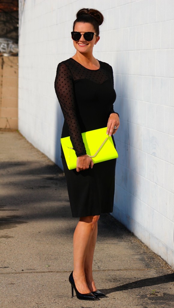 neon clutch, 2, lipgloss and lace, fashion blogger