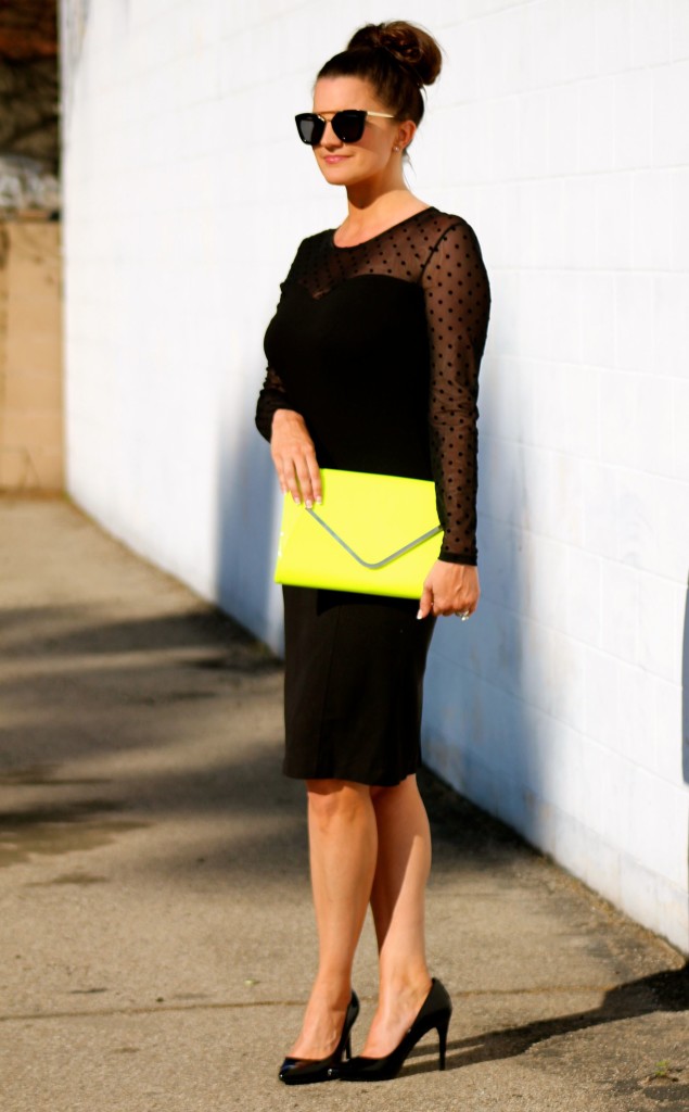 neon clutch, 4, lipgloss and lace, fashion blogger